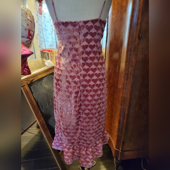 💥Betsey Johnson velvet heart midi dress - Picture 12 of 15